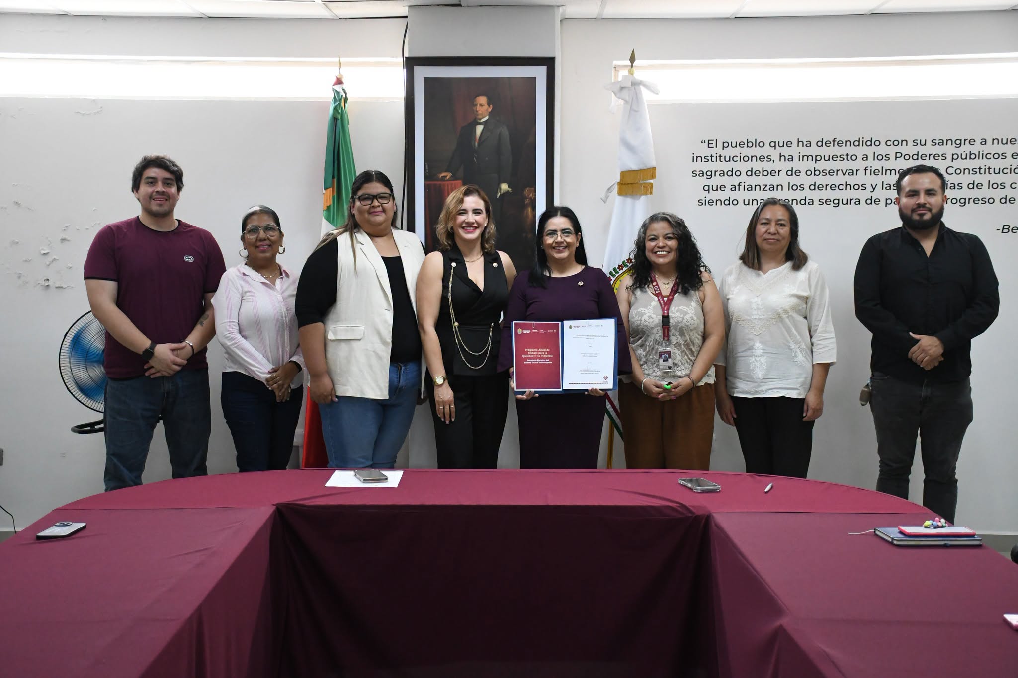 firma del Programa Anual de Trabajo para la Igualdad y No Violencia (PATINV) de la Secretaría Ejecutiva del Sistema Estatal Anticorrupción